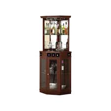 Corner Bar Unit Mahogany Brown Home Source Corner Bar Bars For Home Corner Bar Cabinet