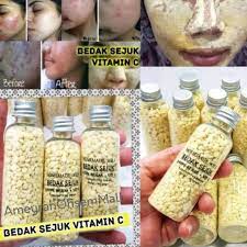 #bedak sejuk review bedak sejuk ,mesti berkesan. Bedak Sejuk Vitamin C Bedak Rawatan Jerawat Resdung Whitening M Shopee Malaysia