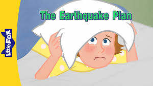 Cartoon showing cross section through subduction zone before an earthquake (above) and during an earthquake (below). The Earthquake Plan Family Little Fox Bedtime Stories Youtube