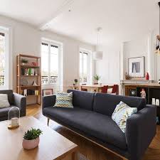 Table à café blanche mignonne. Deco Salon Gris Les Plus Belles Photos Cote Maison