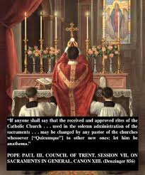 The Mass Of Ages Trent Dogmatically Defined For All Ages The Latin Rite And Forbade New Ones Catholic Teaching Catholic Catholic Faith