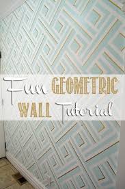 Geometric Wall Taping It Modern Her Tool Belt And interestingly, painter's tape can actually be used for other diy projects including designing a picture gallery wall, arranging furniture, and even organizing electrical cords. geometric wall taping it modern her