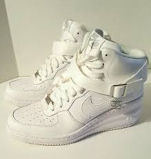 New Nike Air Force One 1 Af1 Sky Hi Wedge Heels White Women S Shoes 7 5