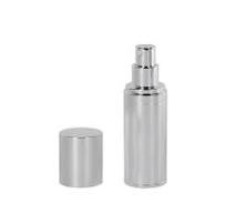 30mL Silver Airless Treatment Bottle with Pump & 18mm Cap