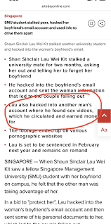 Entrepreneuring and Tech Savy]SATKI SMU student hack into female classmate  account and sold the sex video inside for 3.5k | Page 3 | HardwareZone  Forums