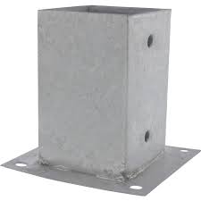 Support poteau platine 7cm x 7cm noir mermier. Platine De Poteau Toolstation