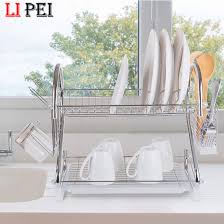 Create efficient kitchen storage with drawer organizers, pot racks, cabinet organizers, rolling carts and refrigerator bins. China 2 Tier 85cm Black Metal Kitchen Storage Racks Basket Organizer Over Sink Dish Drying Rack China Dish Rack And Kitchen Rack Price