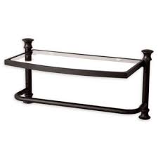 Choose from a free design bar, $99 accessory refresh or $199 per room room design. Org Wall Shelf With Towel Bar Bed Bath Beyond Wall Shelves Tempered Glass Shelves Towel Bar
