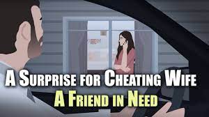 A Surprise for Cheating Wife - A Friend In Need | Story Animated - YouTube