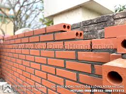 Gạch xây không trát 2 lỗ và 3 lỗ Viglacera Hạ Long tại công trình - Tổng  kho gạch ngói Hưng Yên | Cty TNHH Đức Thắng - Nhà phân phối gạch