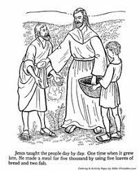 Color in this picture of the miracle of five loaves and two fish and others with our library of online coloring pages. Unique Jesus Feeding The 5000 Coloring Page Xcoloring