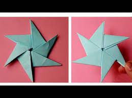 اعمال يدوية كيف تصنع نجمة النينجا بالورق shuriken