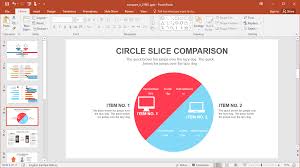 Slide variation includes tables with three, five, and ten options. Animated Comparison Powerpoint Template
