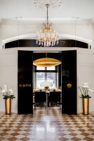 Black And Gold Art Deco Interior Black White Gold Symmetrically Arranged Pieces In The Interior Luxury And Elegance Art Deco With Modern Twist Hotel Interiors Gold Rooms Hotel Room Design