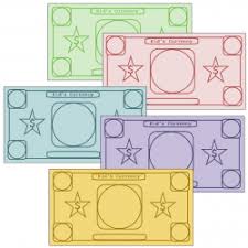 Printable Play Money For Kids There Are Blank Ones That Can Be Personalized As Well As Ones With The Denomination Printable Play Money Play Money Kids Rewards