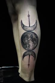A full moon tattoo can be designed in several different ways to depict any one, or several, of these meanings. Half Full Moon Tattoo Parryz Com
