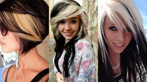 Bangs (north american english), or a fringe (british english), are strands or locks of hair that fall over the scalp's front hairline to cover the forehead, usually just above the eyebrows. Black Hairstyles With Blonde Highlights Youtube