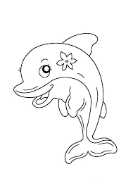 Make a fun coloring book out of family photos wi. Kawaii Dolphin Coloring Page Free Printable Coloring Pages For Kids