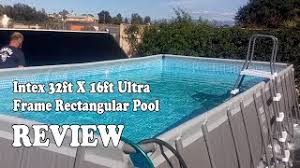 4.7 intex 32ft x 16ft x 52in ultra frame pool set. Intex 32ft X 16ft Ultra Frame Rectangular Pool Review 2021 Youtube