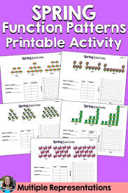 Linear Equations Linear Functions Patterns Spring April Activity In 2020 Linear Function 8th Grade Math Writing Linear Equations