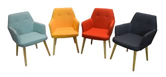 Ancienne fauteuil chaise longue avec accoudoirs rotin osier bois 1970 vintage. Fauteuil De Table Scandinave Orange Oslo Fauteuils Pier Import