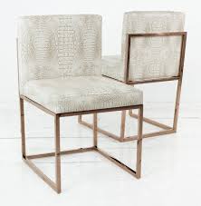 007 Dining Chair With Rose Gold Frame Dining Chairs White Dining Chairs Steel Dining Chair