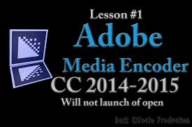 Buka adobe premiere pro (saya menggunakan premiere pro cc 2015). Adobe Media Encoder Cc 2014 2015 Lesson 1 Will Not Launch Or Open Youtube