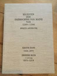 Year 1289 (mcclxxxix) was a common year starting on saturday (link will display the full calendar) of the julian calendar. Regesten Der Erzbischofe Von Mainz Von 1289 1396 Zweite Goswin Freiherrn Von Der Ropp Buch Gebraucht Kaufen A02rzfvi01zzf