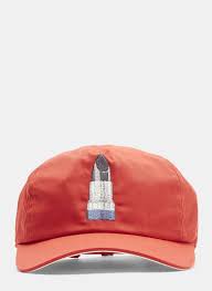 Acne Studios Lipstick Patch Cap In Red 110 Outfit Accessories Designer Outfits Woman Women