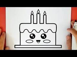 Come Disegnare Una Torta Di Compleanno Kawaii Youtube Come Disegnare Disegnare Facile Torte Di Compleanno