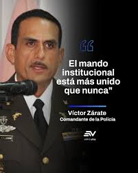 🗣️ El comandante de la Policía Nacional, el general Víctor Zárate, junto a  otros altos oficiales de la cúpula policial, anunció que el Alto Mando está  más unido que nunca, trabajando por
