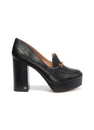 Sam Edelman Aretha Horsebit Leather Platform Pumps