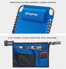 Premium portable camping folding lawn chairs with canopy check it on amazon: Patio Furniture Accessories Kingcamp Folding Outdoor Chaise Lounge Chair Cot Bed For Beach Lawn Deck Red Pool Patio Sunbathing Portable Lightweight Heavy Duty Adjustable Camping 3 Fold Reclining Chair With Pillow Patio Lawn