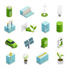 Download Ecology Energy Isometric Icons Set For Free Isometric Isometric Design Renewable Sources Of Energy