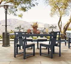 Limited time sale easy return. Indio 60 Metal Extending Dining Table Slate Pottery Barn