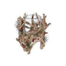 The whole design is simple artisanal wall mount candleholders if you are looking for a smooth way to add your interiors a bit of the classic or rustic appeal, check out this set. Led Cotton Root And Pine Needle Candle Holder Large Best Buy Canada