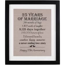 If they've made it to 25 years together, they need some china. 25th Anniversary Gifts Burlap Print With Frame 25 Year Wedding Anniversary Gifts For Women Or Men Silver Anniversary Gifts Buy Online In Aruba At Aruba Desertcart Com Productid 95990806