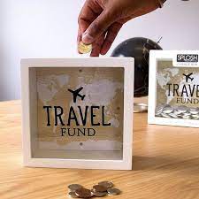 Craete A Travel Fund Money Box Travel Diy Travel Fund Diy Shadow Box Diy Gifts