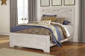 Only drawback wishing it was a little narrow but its doable. Ashley Briartown B218 Queen Size Panel Bedroom Set 3pcs In Whitewash B218 57 54 96 92 2 Set 3