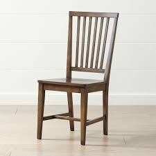Village Nero Noche Wood Dining Chair Crate And Barrel In 2020 Wooden Dining Chairs Wood Dining Chairs Dining Chairs