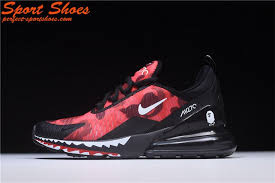 2018 Latest Nike Air Max 270 Black Red Shark Camo Ah6799 016 Mens Shoe Nike Air Max Nike Cheap Nike Air Max