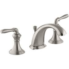 Learn about the variety of styles and finishes available as bathroom sink faucets can either be mounted on the wall, into a countertop or on the sink itself. Kohler K 394 4 Bn Devonshire Widespread Bathroom Build Com