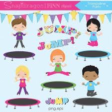 Trampoline Clipart Trampoline Party Clipart Jump Clipart Trampoline Clip Art Trampoline Kids Clipart Commercial Trampoline Party Party Clipart Trampoline
