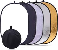 Amazon Com 5 In 1 Foldable Backdrop 35 X 47 Reflector Photography Photo Studio Portable Collapsible Oval Large Light Reflectors Diffuser Accessories Kit With Carrying Case For Outdoor Camera Vedio Lighting Camera Photo