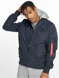 Check spelling or type a new query. Alpha Industries Herren Bomberjacke Ma 1 Tt Hood In Blau 634949