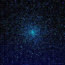 Blue Lights On Black Background Blue Lights On Black Background Gif Shooting Outwards Picmix Blue and purple cosmic star wallpaper, man and dog standing on top of planet painting.