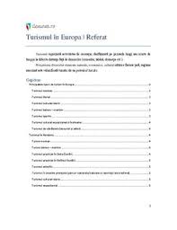 O clasificare a celor pe care îi urâm atât de mult: Turismul In Europa Liceunet Ro