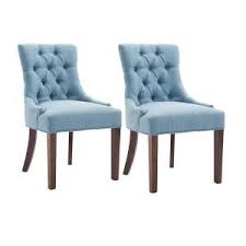 Boyel Living Blue Nailed Trim Tufted Fabric Dining Chairs Upholstered Chairs Set Of 2 Zb Wf Ph 009 Chair 2 Blue The Home Depot Upholstered Side Chair Contemporary Dining Chairs Contemporary Side Chair