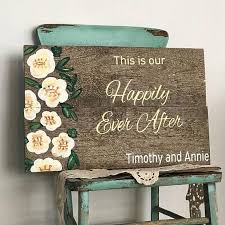 Wedding Welcome Sign Happily Ever After Personalized Wedding Gift For Couple Brid Wedding Welcome Signs Personalized Wedding Gifts Wedding Gifts For Couples
