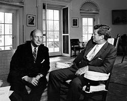 Image of John F. Kennedy during the Cuban Missile Crisis